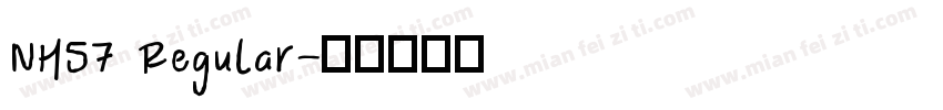 NH57 Regular字体转换